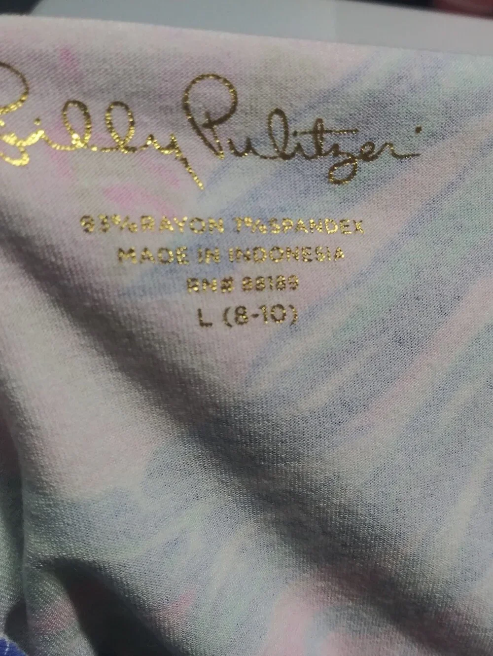Lilly Pulitzer Girls Sophie UPF 50+ Long Sleeve Dress Gypset Paradise Sz L 8-10